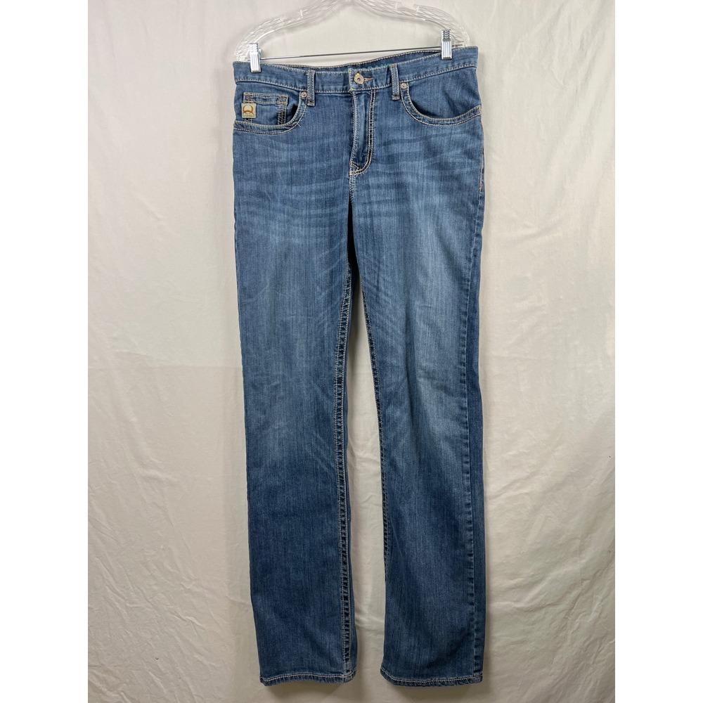 Cinch Grant Jeans Mens 34x38 Blue Med Wash Western Straight Leg Stretch Cowboy